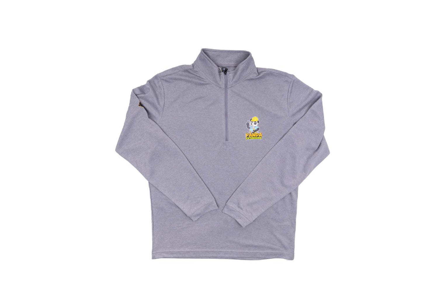 Adidas Quarter Zip Pullover - Mens - Light Gray
