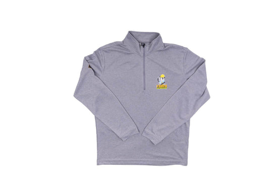 Adidas Quarter Zip Pullover - Mens - Light Gray