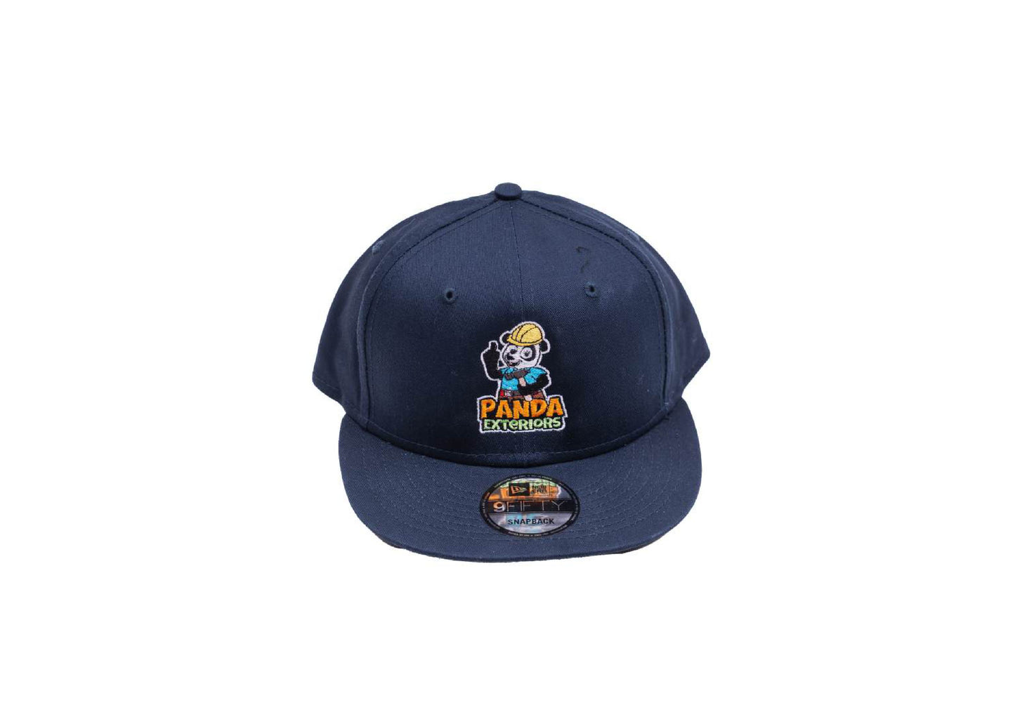 Panda Baseball Snapback Hat - Navy Blue